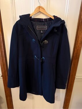 Women’s Tommy Hilfiger Navy Hooded Toggle Coat